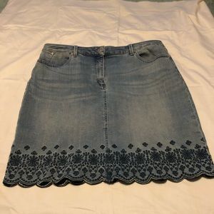 Talbots denim skirt size 14